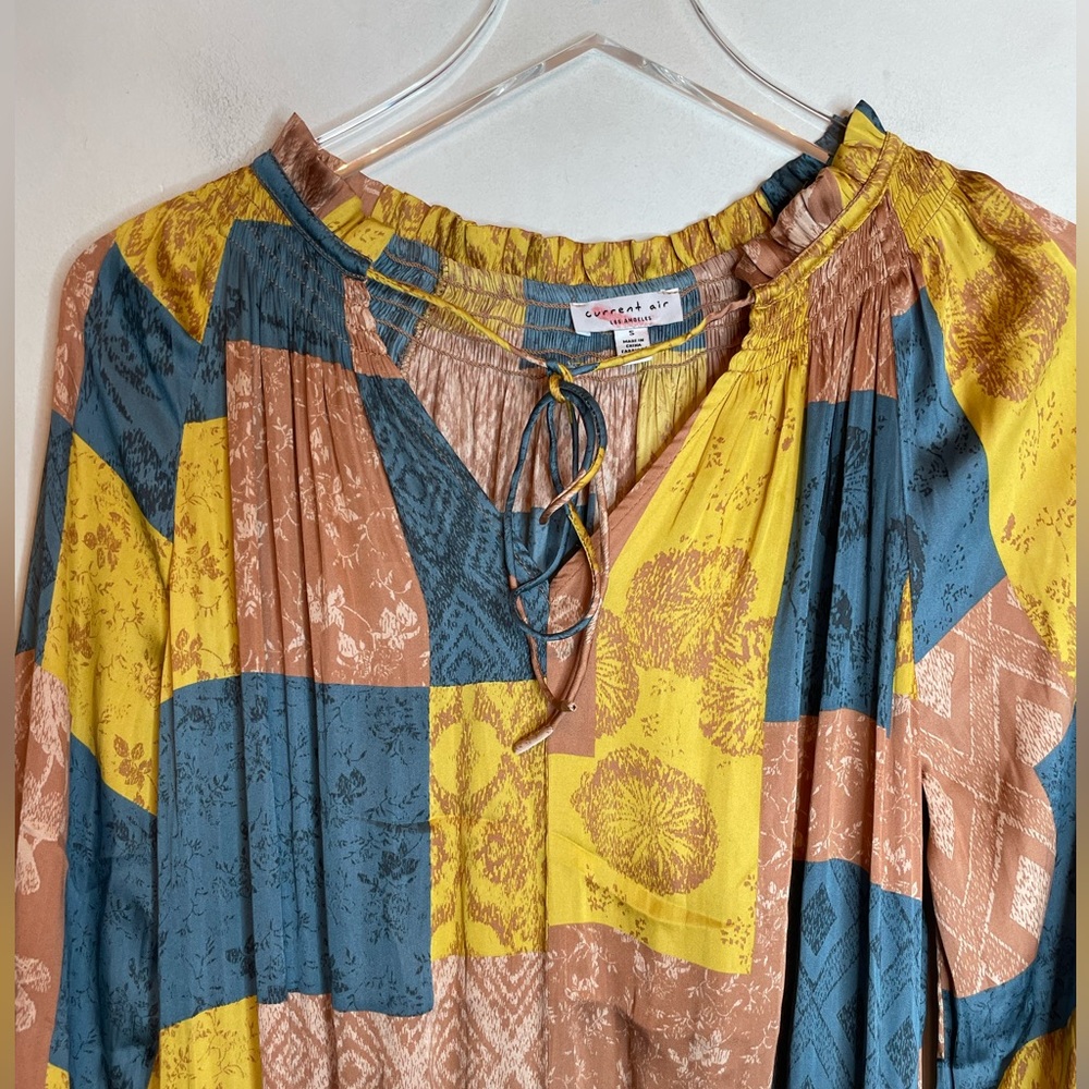 Current Air Los Angeles Pleated Long Sleeve Mini Dress S - Picture 3 of 5